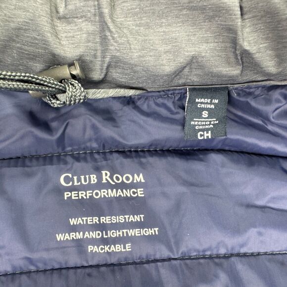 Club Room Mens Quilted Packable Puffer Jacket Gray S - Picture 4 of 5